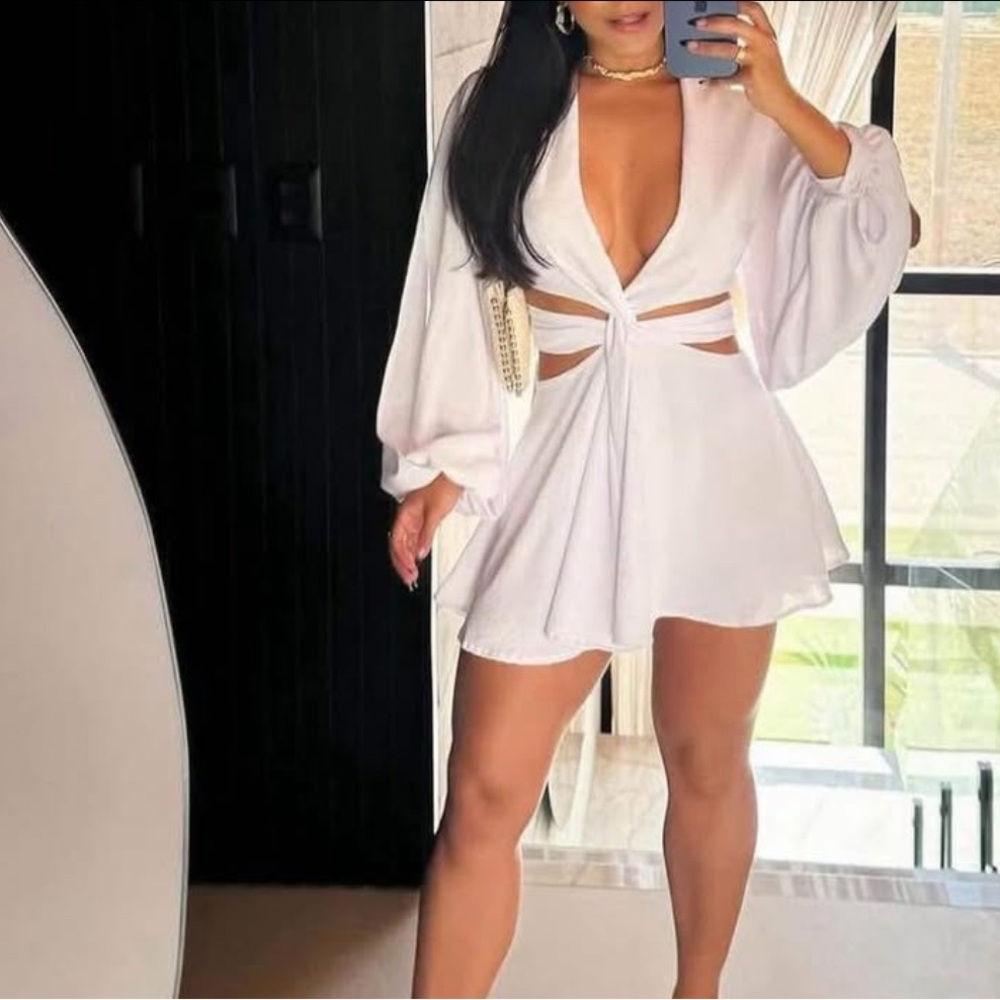 Elegant White Romper